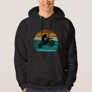 Dirt Bike Motocross Motorcycle Vintage Retro Boys  Hoodie