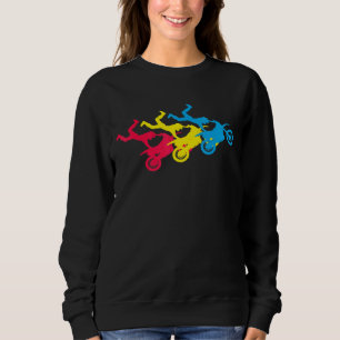 Dirt Bike Motocross Motorcycle Vintage Retro Style Sweatshirt