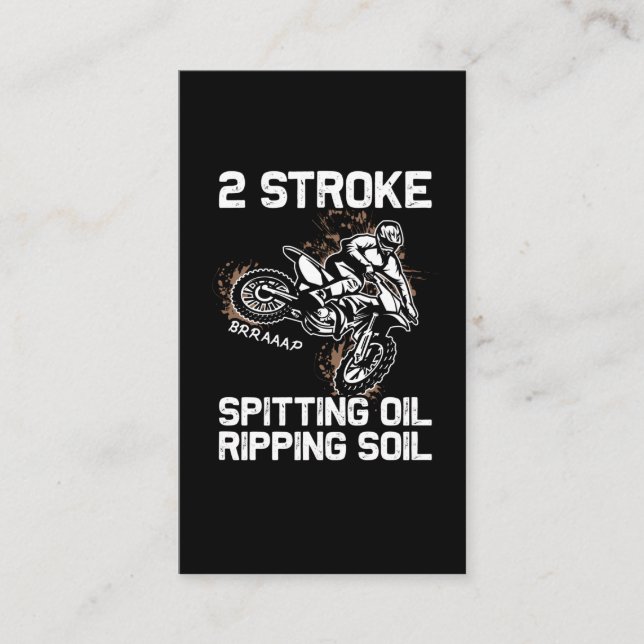 Dirt Bike Motocross Offroad Motorbike Sport Business Card (Front)