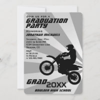 Dirt Bike Motocross PHOTO Sunburst Graduation