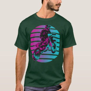 Dirt Bike Motocross Retro Motorcycle Gift Boys T-Shirt