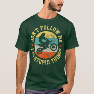Dirt Bike Motocross Retro Vintage T-Shirt