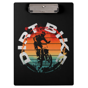 Dirt bike motocross rider clipboard