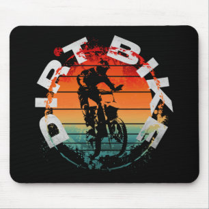 Dirt bike motocross rider mouse pad