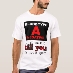 Dirt Bike Motocross Shirt - Blood Type A Negative