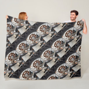 Dirt Bike Motorbike Wheel Cog, Lge Fleece Blanket