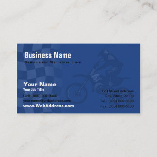 Dirt Bike, Motorcycle Racing, MX Team Contact Business Card