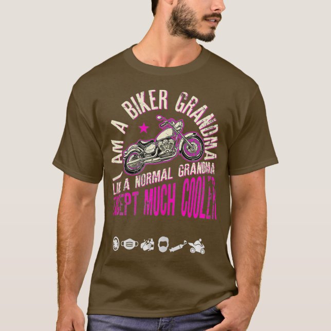 Dirt Bike Mum Grandma Motocross Biking Plus Size T-Shirt (Front)