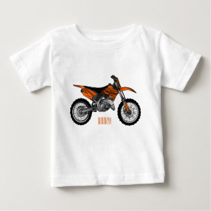 Dirt bike off-road motorcycle / motocross cartoon baby T-Shirt