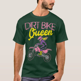Dirt Bike Queen Motocross Motorcycle Racing Gift T-Shirt