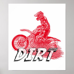 Dirt bike racing poster