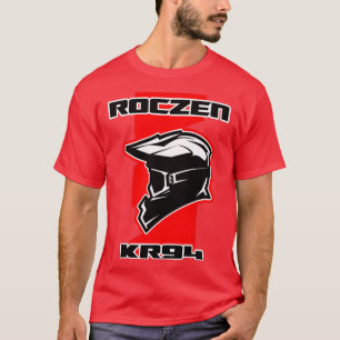 Dirt Bike Racing Red with Helmet and Goggles T-Shirt