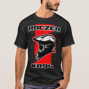 Dirt Bike Racing Red with Helmet and Goggles T-Shirt
