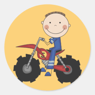 Dirt Bike Racing Tshirts and Gifts Classic Round Sticker