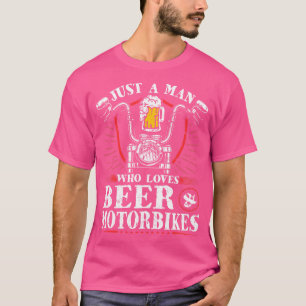 Dirt Bike Rider Loves Beer Motorcycle Biker T-Shirt