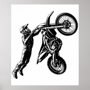 Dirt Bike Rider Poster