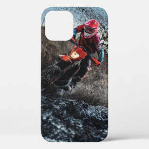 Dirt bike rider throw pillow iPhone 12 case