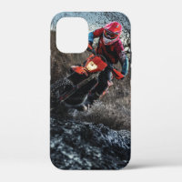 Dirt bike rider throw pillow