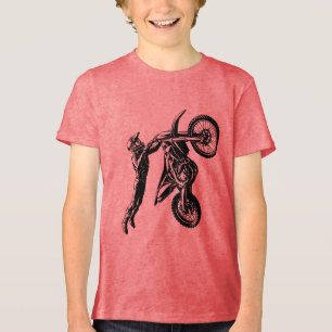 Dirt Bike Rider Tri-Blend Shirt