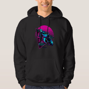 Dirt Bike Rider Vaporwave Aesthetic Synthwave 80s  Hoodie