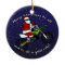 Dirt Bike Santa Christmas Ornament