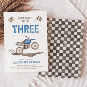 Dirt Bike Third Birthday Invitation