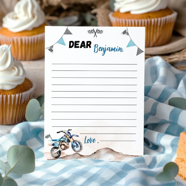 Dirt Bike Time Capsule Note Message Card (Creator Uploaded)