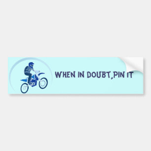 Dirt Biker Vector Biking Bumper Sticker