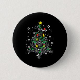 Dirt Bikes Christmas Tree Xmas Motocross Men Boy 6 Cm Round Badge