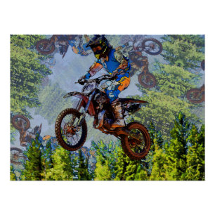 Dirt-Biking Fools- Motocross Racers   Poster