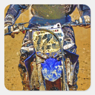 Dirt-Biking Moto-X Champ Designer #Gift Square Sticker