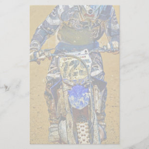 Dirt-Biking Moto-X Champ Designer #Gift Stationery