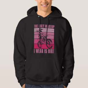 Dirt Biking Sister Makeup Mx Bike I Sparkle Even I Hoodie