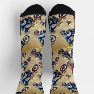 Dirt Cross Off-road Art Socks