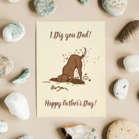 Dirt Digging Dogs - Happy Father's Day.