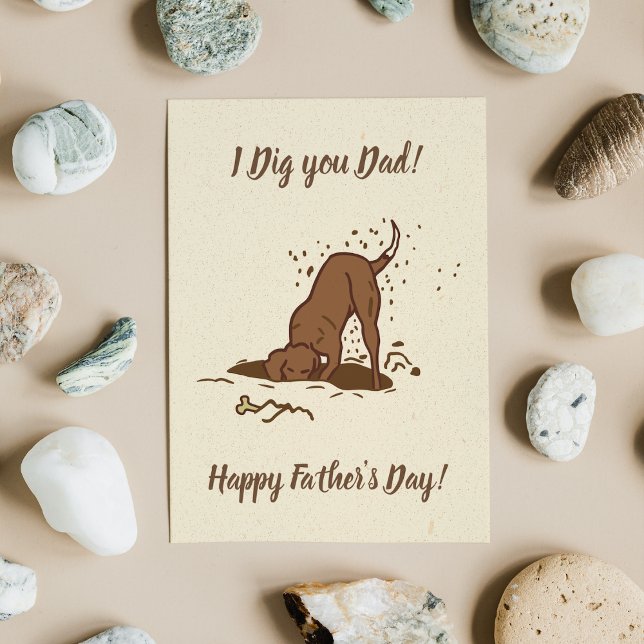 Dirt Digging Dogs - Happy Father's Day.   Card (Creator Uploaded)