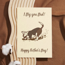Dirt Digging Dogs - Happy Father's Day dog dad..
