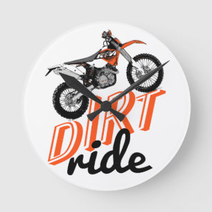 Dirt ride round clock