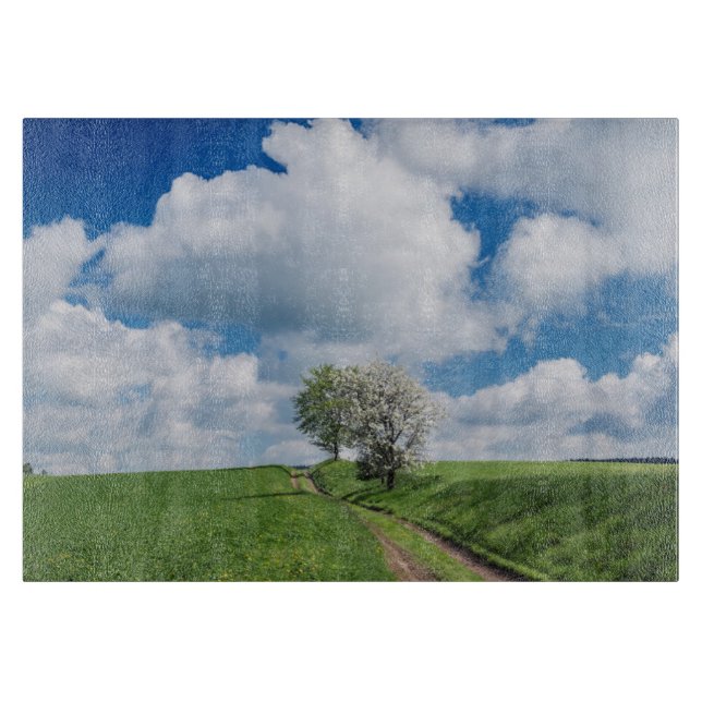 Dirt Road and Apple Trees Cutting Board (Front)