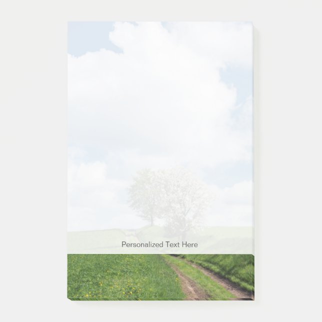 Dirt Road and Apple Trees Post-it Notes (Front)