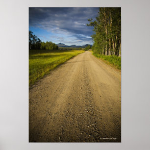 Dirt Road in Eagle, Alaska Poster
