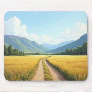 Dirt Road Nature Landscape Mouse Pad