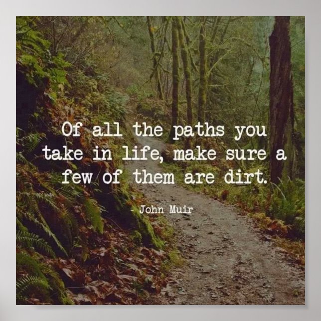 Dirt Road Quote Poster Art (Front)