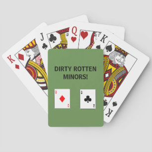 DIRT ROTTEN MINORS PLAYING CARDS