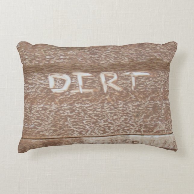 Dirt 'Tailgate Talk' Decorative Cushion (Front)