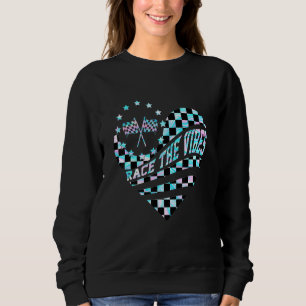 Dirt-Track Racing Race Day Heart Apparel Sweatshirt