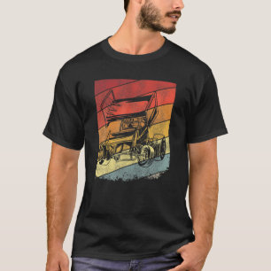 Dirt Track Racing Race Sprint Car Vintage Retro T-Shirt