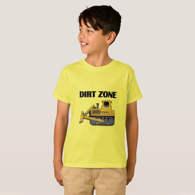 Dirt Zone (Bulldozer) - Kids' Basic T-Shirt (Front Full)