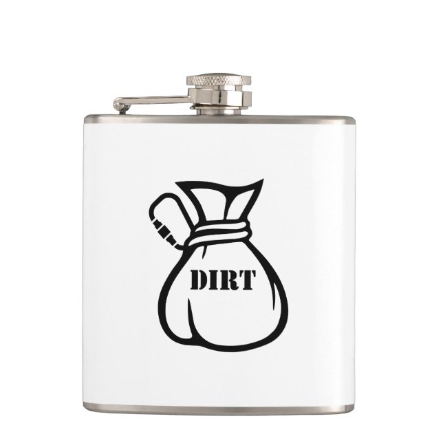 Dirtbag Climber Hip Flask (Front)