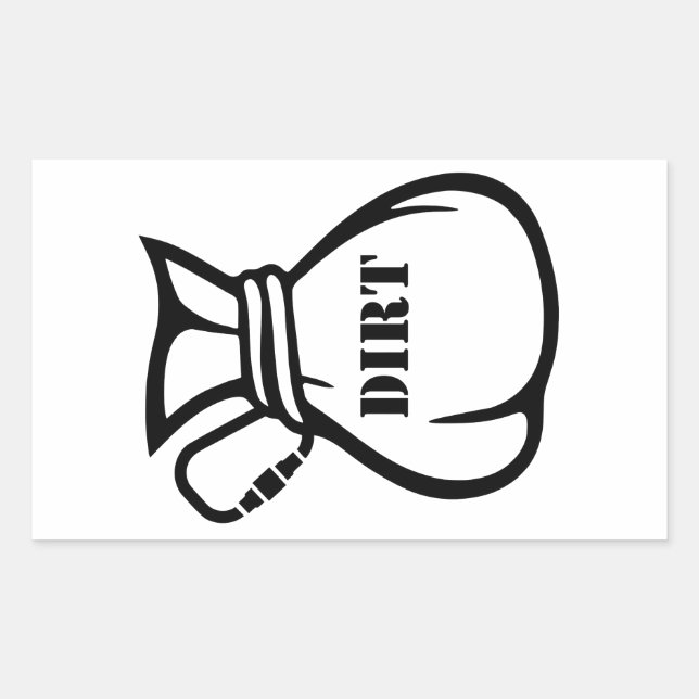 Dirtbag Climber Rectangular Sticker (Front)